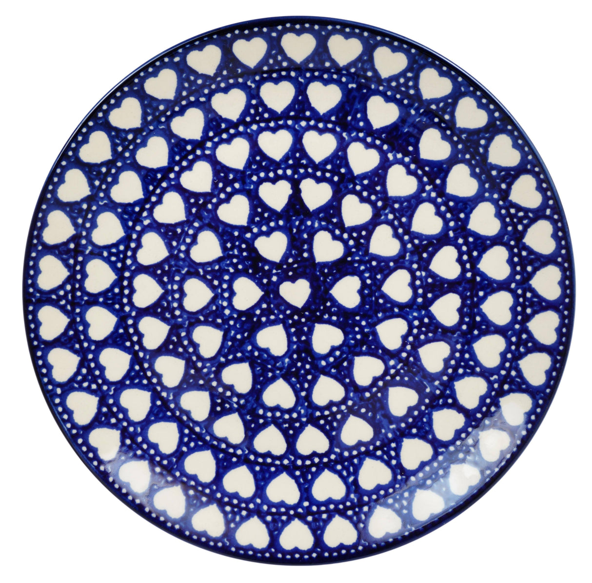 Plate, Round, Salad, 8.5" in "Torrent of Hearts" by Manufaktura | T134T-SEM