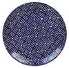 Polish Pottery 8.5" Salad Plate (Blue Basket Weave) | T134U-32 at PolishPotteryOutlet.com