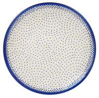 A picture of a Polish Pottery 8.5" Salad Plate (Misty Blue) | T134U-61A as shown at PolishPotteryOutlet.com/products/85-salad-plate-misty-blue