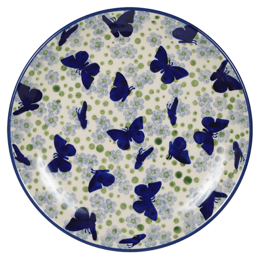 Plate, Round, Salad, 8.5" in "Butterfly Migration" by Manufaktura | T134U-AS57