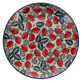 Polish Pottery 8.5" Salad Plate (Strawberry Fields) | T134U-AS59 Additional Image at PolishPotteryOutlet.com