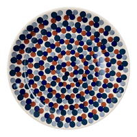 A picture of a Polish Pottery 8.5" Salad Plate (Fall Confetti) | T134U-BM01 as shown at PolishPotteryOutlet.com/products/8-5-salad-plate-fall-confetti-t134u-bm01