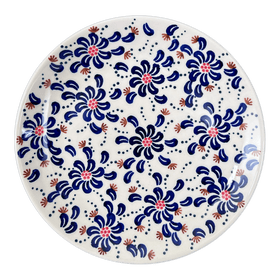 Polish Pottery 8.5" Salad Plate (Floral Fireworks) | T134U-BSAS Additional Image at PolishPotteryOutlet.com