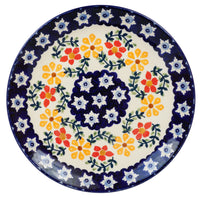 A picture of a Polish Pottery 8.5" Salad Plate (Star Garden) | T134U-JS72 as shown at PolishPotteryOutlet.com/products/8-5-salad-plate-star-garden