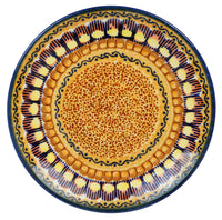 A picture of a Polish Pottery 8.5" Salad Plate (Desert Sunrise) | T134U-KLJ as shown at PolishPotteryOutlet.com/products/85-salad-plate-desert-sunrise