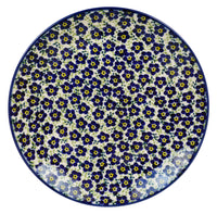 A picture of a Polish Pottery 8.5" Salad Plate (Floral Revival Blue) | T134U-MKOB as shown at PolishPotteryOutlet.com/products/8-5-salad-plate-floral-revival-blue