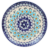 Plate, Round, Salad, 8.5" in "Sky Blue Border" by Manufaktura | T134U-MS04