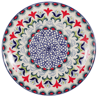 A picture of a Polish Pottery 8.5" Salad Plate (Scandinavian Scarlet) | T134U-P295 as shown at PolishPotteryOutlet.com/products/85-salad-plate-scandinavian-scarlet