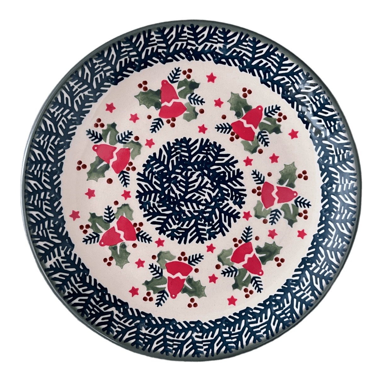 Plate, Round, Salad, 8.5" in "Evergreen Bells" by Manufaktura | T134U-PZDG