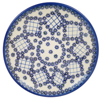 A picture of a Polish Pottery 8.5" Salad Plate (Trellis) | T134U-RE as shown at PolishPotteryOutlet.com/products/85-salad-plate-trellis
