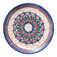 A picture of a Polish Pottery 8.5" Salad Plate (Daisy Chain) | T134U-ST as shown at PolishPotteryOutlet.com/products/8-5-salad-plate-daisy-chain-t134u-st