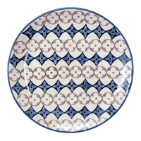 A picture of a Polish Pottery 8.5" Salad Plate (Diamond Blossoms) | T134U-ZP03 as shown at PolishPotteryOutlet.com/products/8-5-salad-plate-diamond-blossoms-t134u-zp03