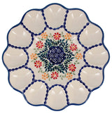 Plate, Round, Egg Plate, 10.25" in "Flower Power" by Manufaktura | T140T-JS14