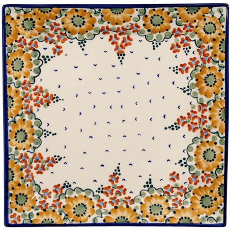 Plate, Square, Dinner, 11.25" Plate in "Autumn Harvest" by Manufaktura | T145S-LB