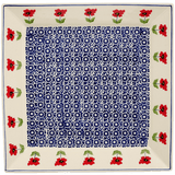 Plate, Square, Dinner, 11.25" Plate in "Poppy Garden" by Manufaktura | T145T-EJ01