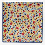 Plate, Square, Salad, 9" in "Sunlit Blossoms" by Manufaktura | T146S-AS62