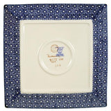 Plate, Square, Salad, 9" in "Ruby Duet" by Manufaktura | T146S-DPLC