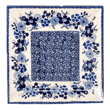 Plate, Square, Salad, 9" in "Blue Life" by Manufaktura | T146S-EO39