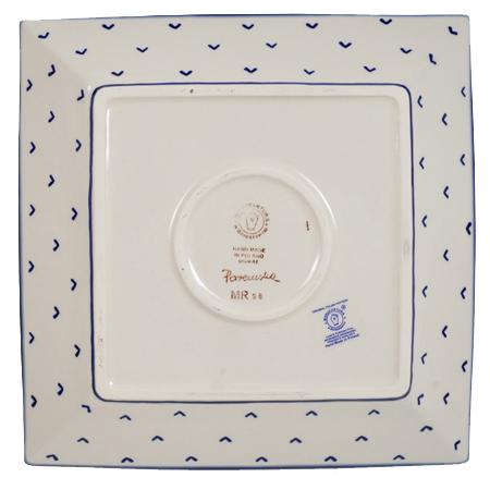 Plate, Square, Salad, 9" in "Autumn Harvest" by Manufaktura | T146S-LB