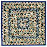 Plate, Square, Salad, 9" in "Perennial Garden" by Manufaktura | T146S-LM