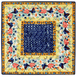 Plate, Square, Salad, 9" in "Butterfly Bliss" by Manufaktura | T146S-WK73
