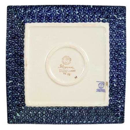 Plate, Square, Salad, 9" in "Butterfly Bliss" by Manufaktura | T146S-WK73