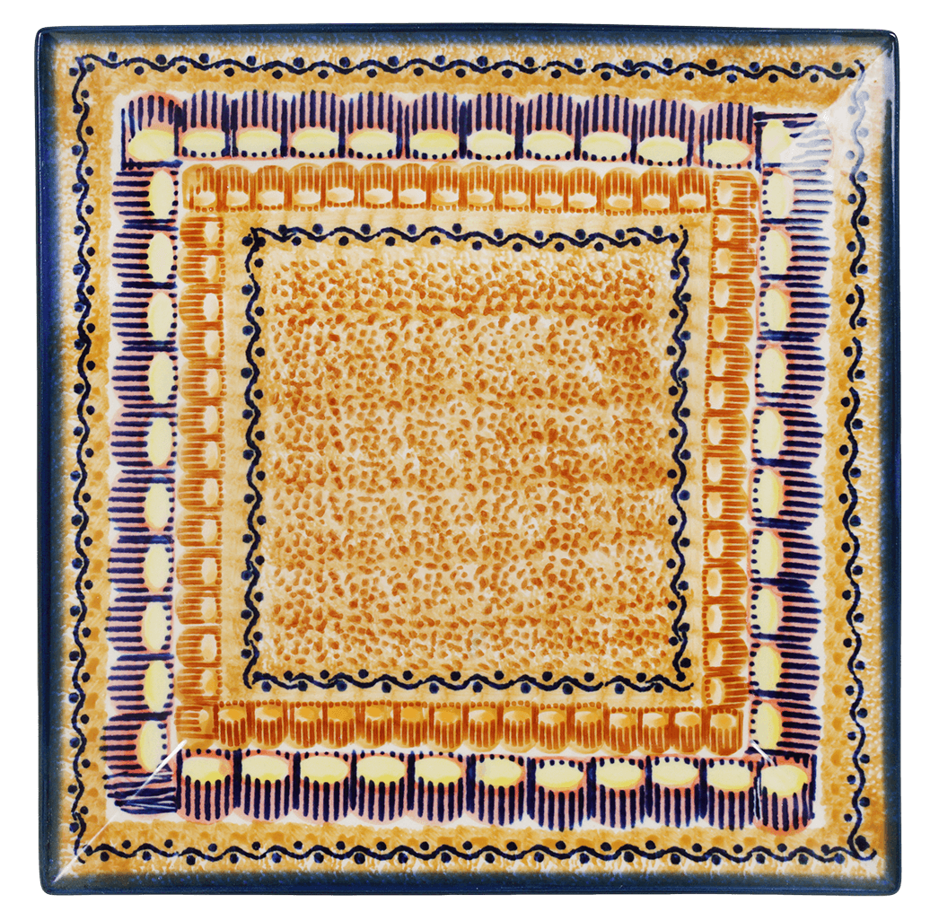 Plate, Square, Salad, 9" in "Desert Sunrise" by Manufaktura | T146U-KLJ