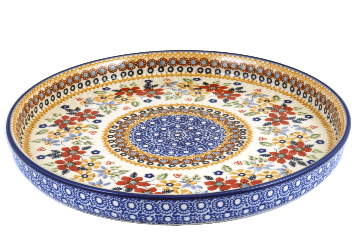 Tray, Round, 10.25" in "Ruby Duet" by Manufaktura | T153S-DPLC