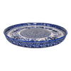 Polish Pottery Round Tray (Blue Life) | T153S-EO39 at PolishPotteryOutlet.com