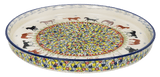 Tray, Round, 10.25" in "Wild Horses" by Manufaktura | T153S-INK1