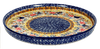 Polish Pottery Round Tray (Butterfly Bliss) | T153S-WK73 at PolishPotteryOutlet.com