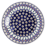 Tray, Round, 10.25" in "Floral Peacock" by Manufaktura | T153T-54KK
