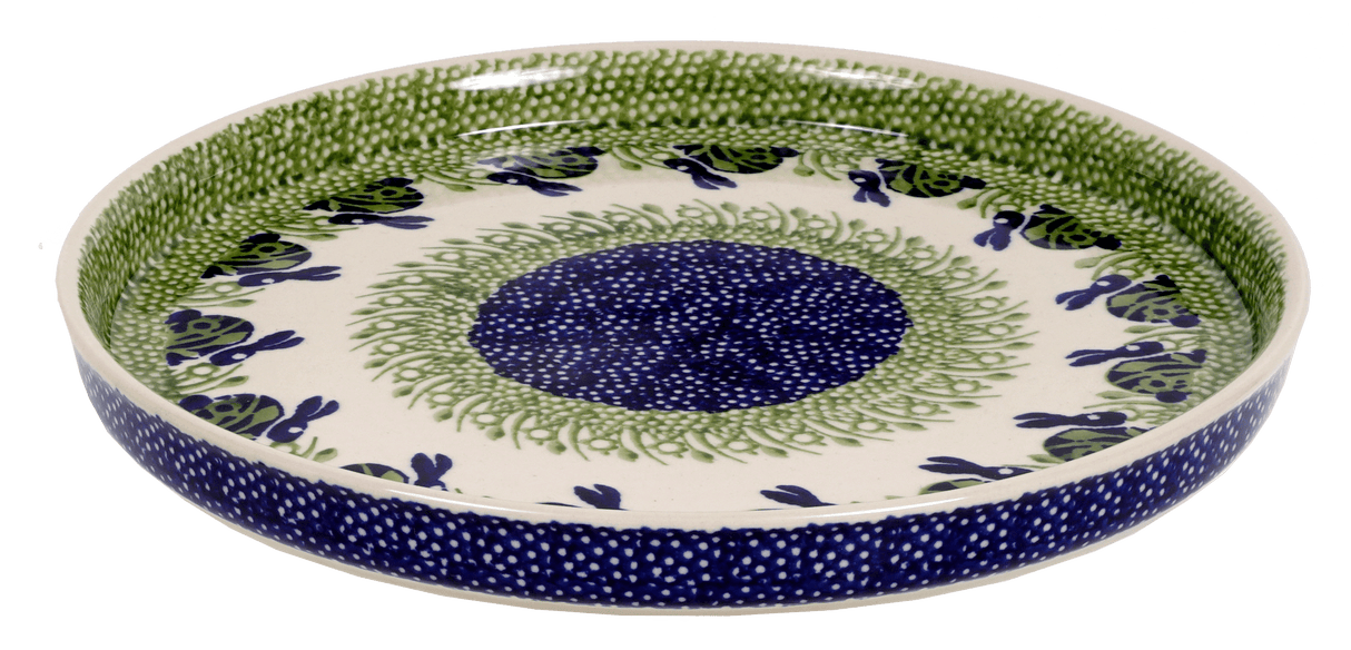 Tray, Round, 10.25" in "Bunny Love" by Manufaktura | T153T-P324