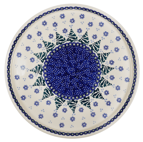 Tray, Round, 10.25" in "Snowy Pines" by Manufaktura | T153T-U22