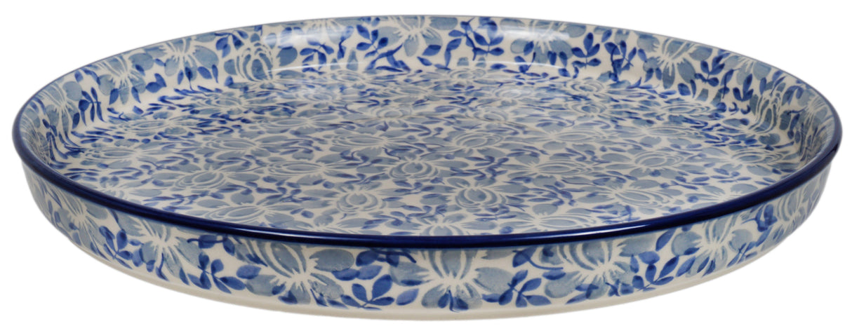 Tray, Round, 10.25" in "English Blue" by Manufaktura | T153U-AS53