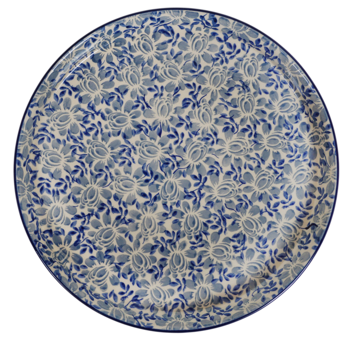 Tray, Round, 10.25" in "English Blue" by Manufaktura | T153U-AS53