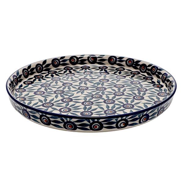 Tray, Round, 10.25" in "Peacock Parade" by Manufaktura | T153U-AS60