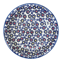 A picture of a Polish Pottery 9.25" Pasta Bowl (Field of Daisies) | T159S-S001 as shown at PolishPotteryOutlet.com/products/9-25-pasta-bowl-s001-t159s-s001