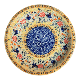 Polish Pottery 9.25" Pasta Bowl (Butterfly Bliss) | T159S-WK73 Additional Image at PolishPotteryOutlet.com