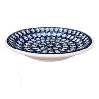 A picture of a Polish Pottery 9.25" Pasta Bowl (Fish Eyes) | T159T-31 as shown at PolishPotteryOutlet.com/products/9-25-pasta-bowl-fish-eyes-t159t-31