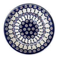 A picture of a Polish Pottery 9.25" Pasta Bowl (Floral Peacock) | T159T-54KK as shown at PolishPotteryOutlet.com/products/9-25-pasta-bowl-floral-peacock-t159t-54kk