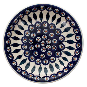 Polish Pottery 9.25" Pasta Bowl (Peacock) | T159T-54 Additional Image at PolishPotteryOutlet.com