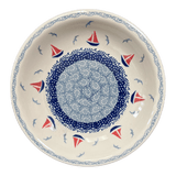 Bowl, Round, Pasta, 9.25" Bowl in "Smooth Seas" by Manufaktura | T159T-DPML