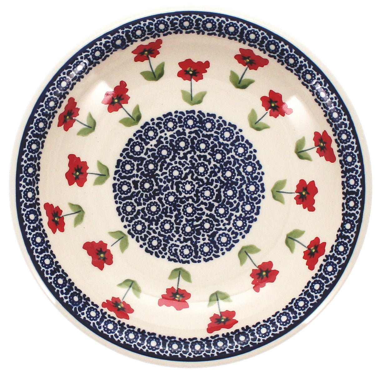 Bowl, Round, Pasta, 9.25" Bowl in "Poppy Garden" by Manufaktura | T159T-EJ01
