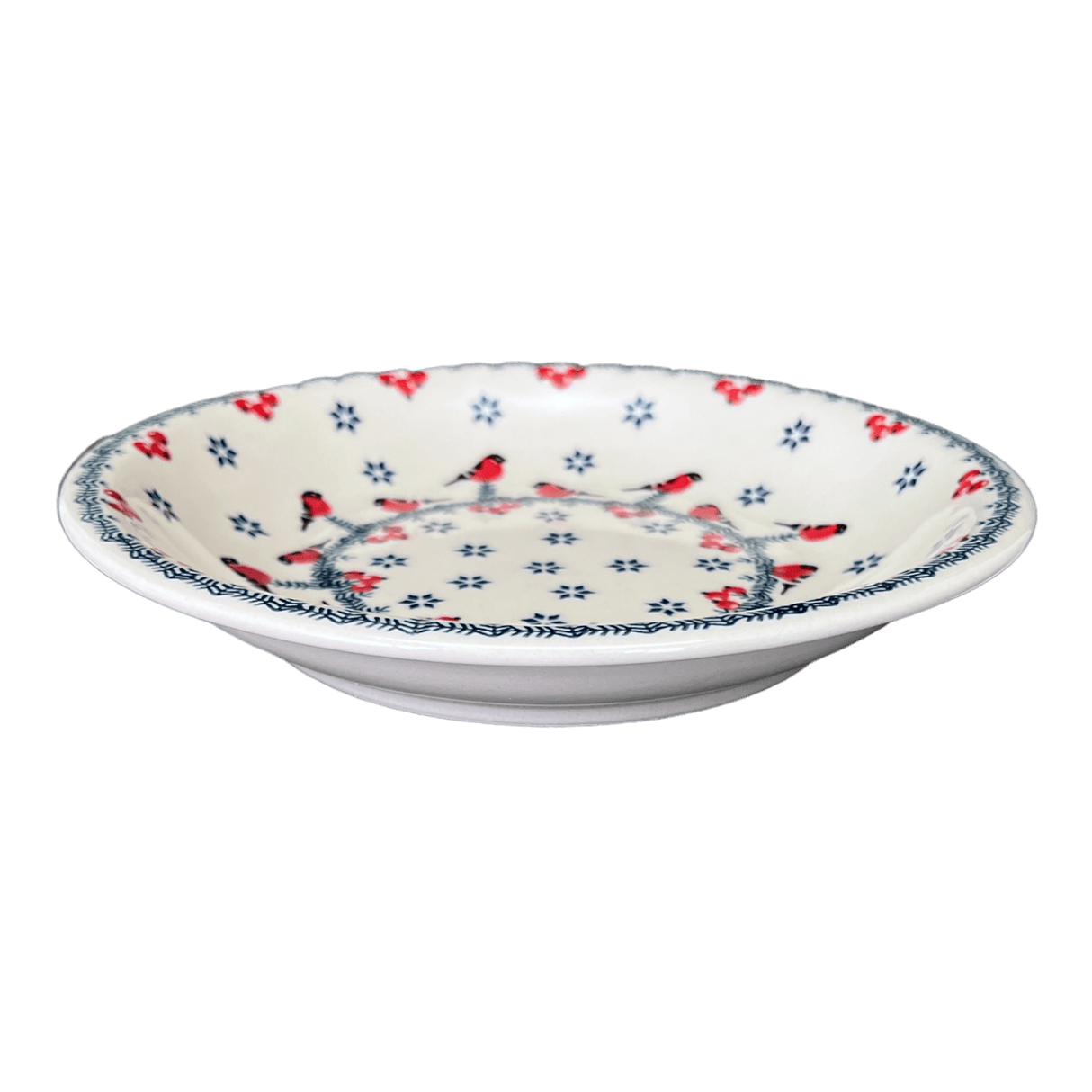 Bowl, Round, Pasta, 9.25" Bowl in "Red Bird" by Manufaktura | T159T-GILE