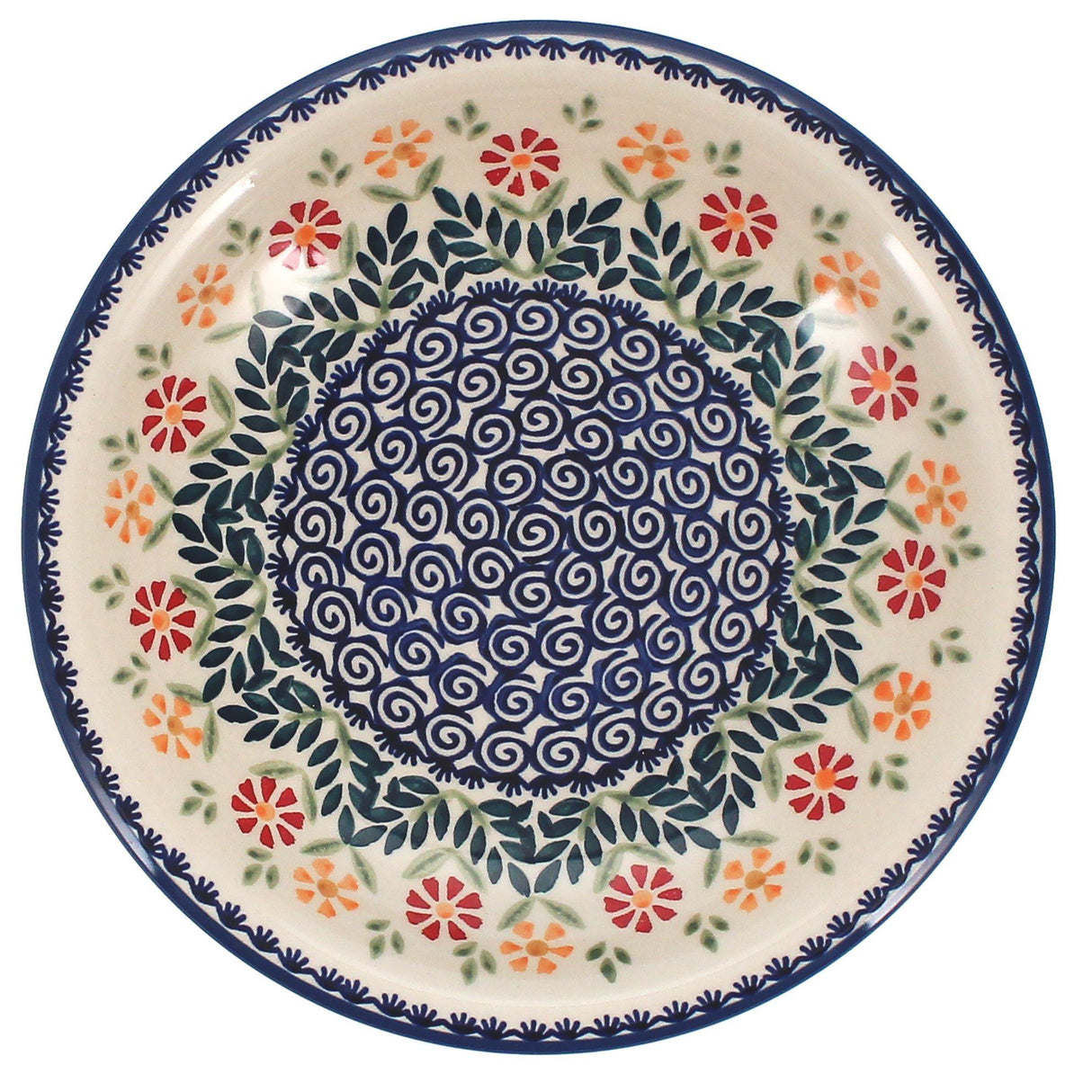 Bowl, Round, Pasta, 9.25" Bowl in "Flower Power" by Manufaktura | T159T-JS14