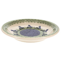 A picture of a Polish Pottery 9.25" Pasta Bowl (Bunny Love) | T159T-P324 as shown at PolishPotteryOutlet.com/products/9-25-pasta-plate-bunny-love-t159t-p324