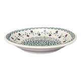 Bowl, Round, Pasta, 9.25" Bowl in "Woven Pansies" by Manufaktura | T159T-RV