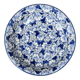 Bowl, Round, Pasta, 9.25" Bowl in "Dusty Blue Butterflies" by Manufaktura | T159U-AS56