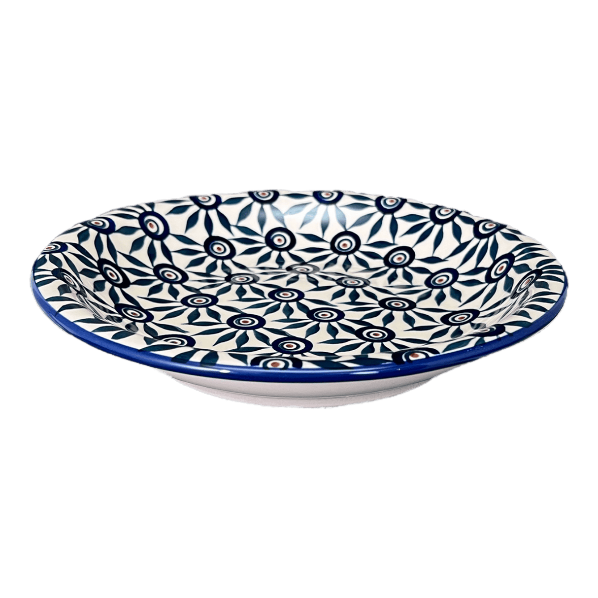 Bowl, Round, Pasta, 9.25" Bowl in "Peacock Parade" by Manufaktura | T159U-AS60